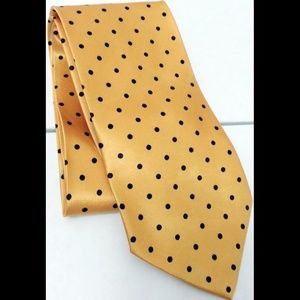 D'Amante Couture Collection Gold Dotted Dress Tie
